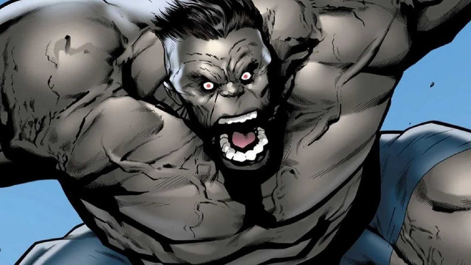 grey hulk roaring