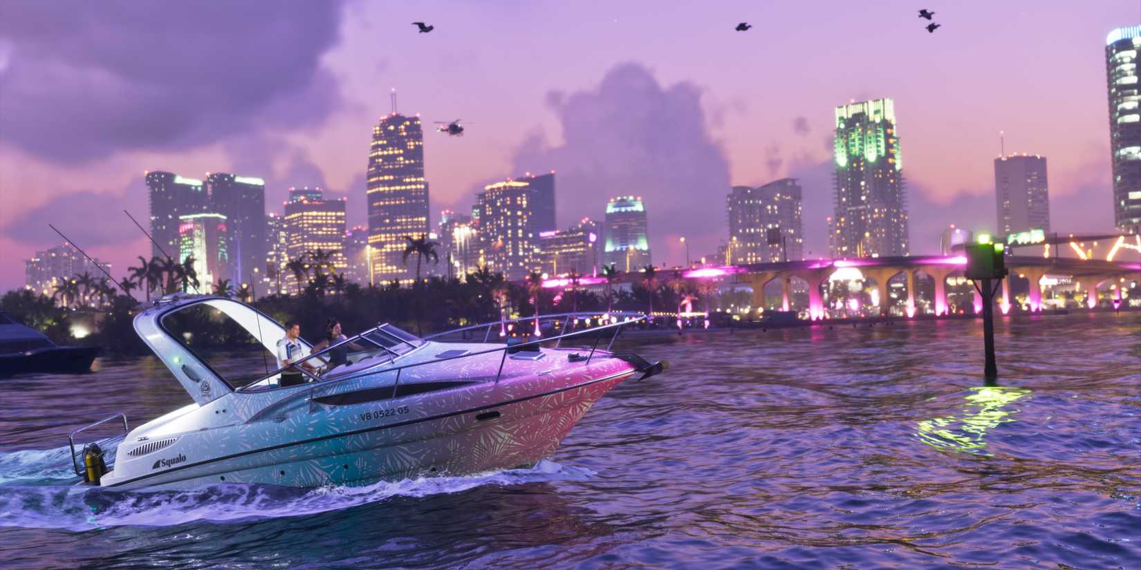 Jason and Lucia control a ship in Vice City in GTA 6.
