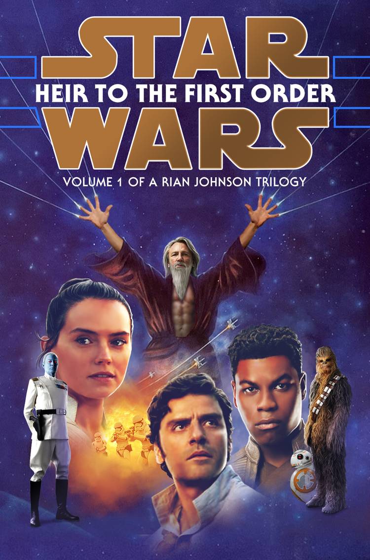 Heir to the First Order cover art featuring Rey, Finn, and Poe