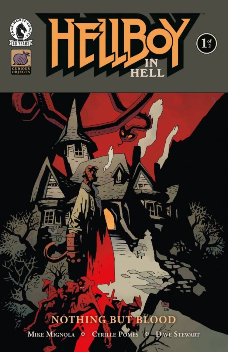 כריכת גרסה של Hellboy in Hell Nothing but Blood #1