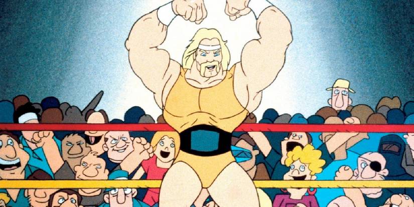 Hulk Hogan in the ring in Hulk Hogan's Rock 'n' wrestling
