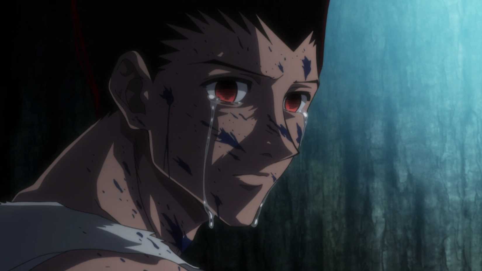 A crying Gon
