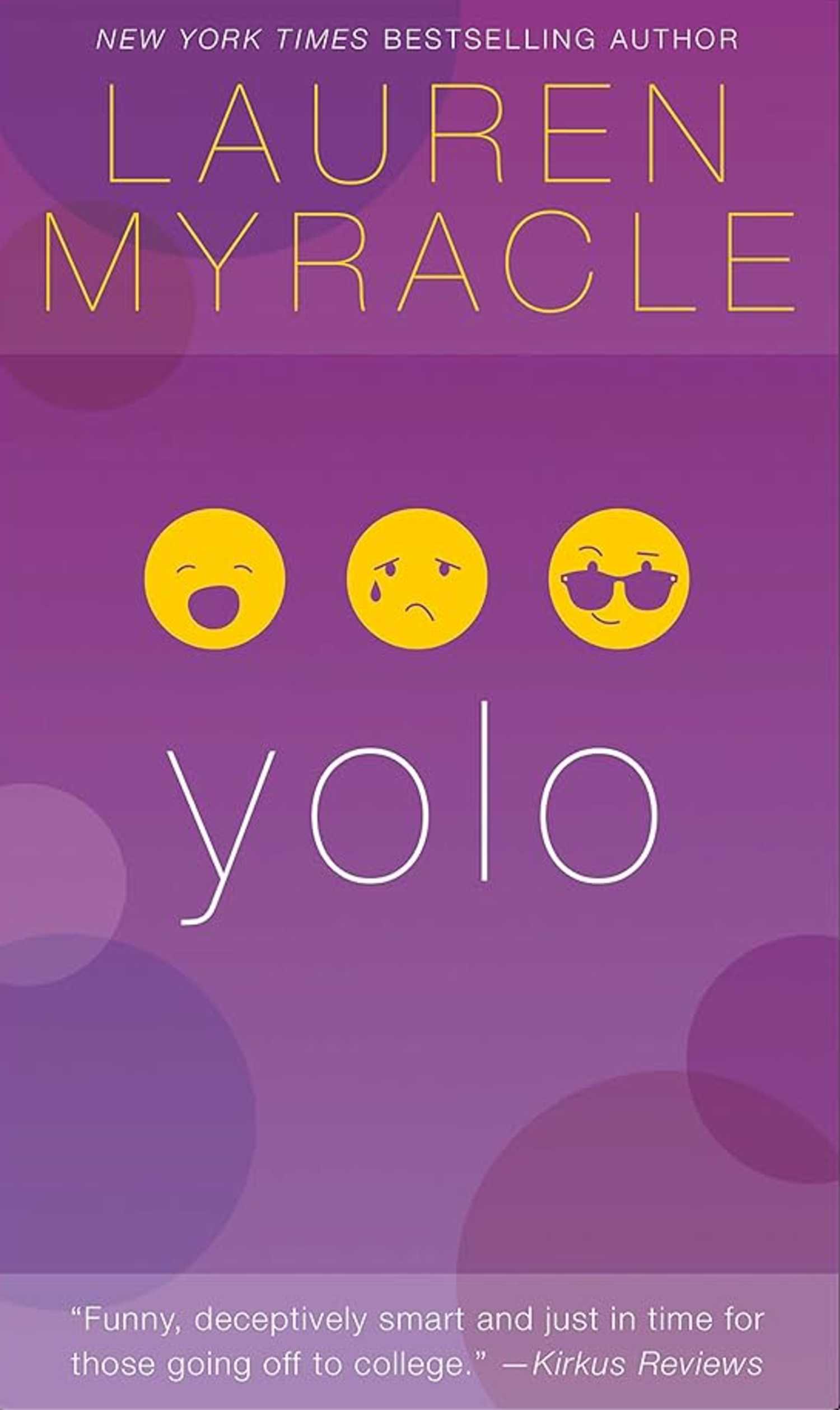 Internet Girls book cover, emojis with the acronym YOLO