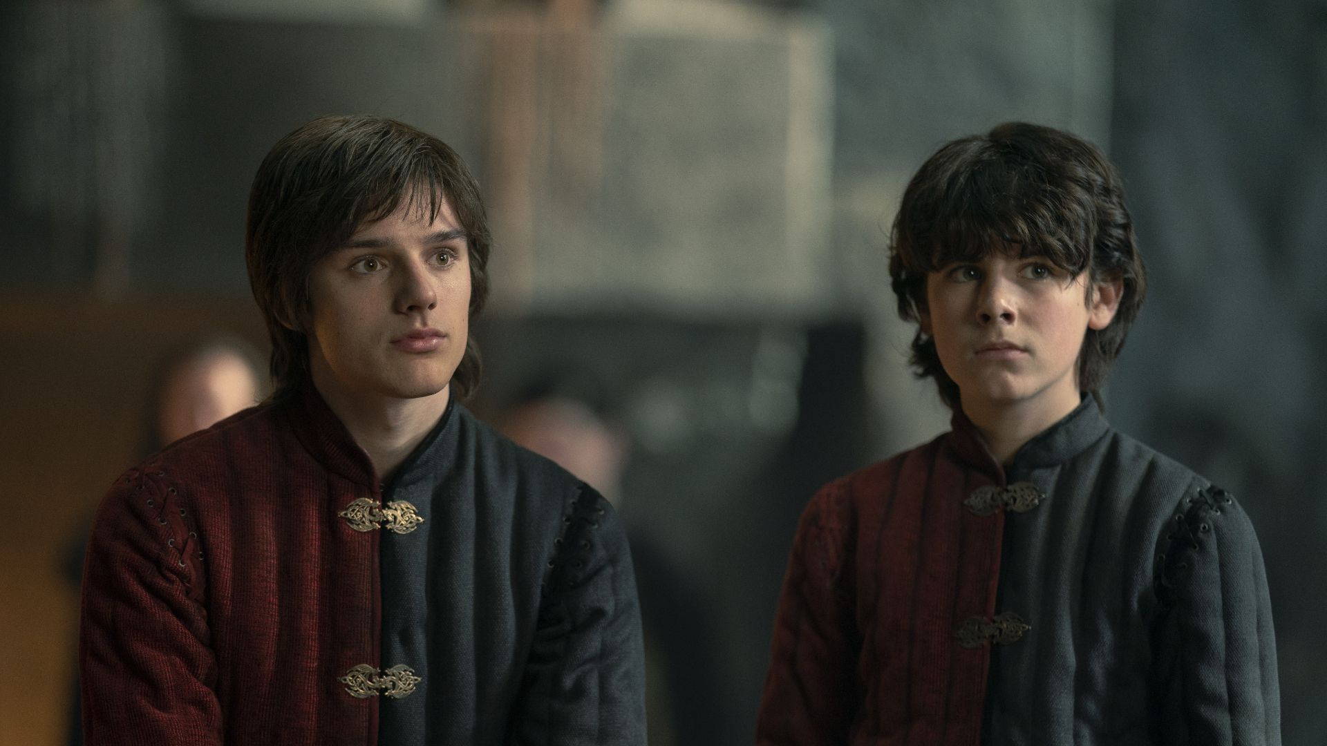 Jacaerys and Lucerys standing in Dragonstone in House of the Dragon