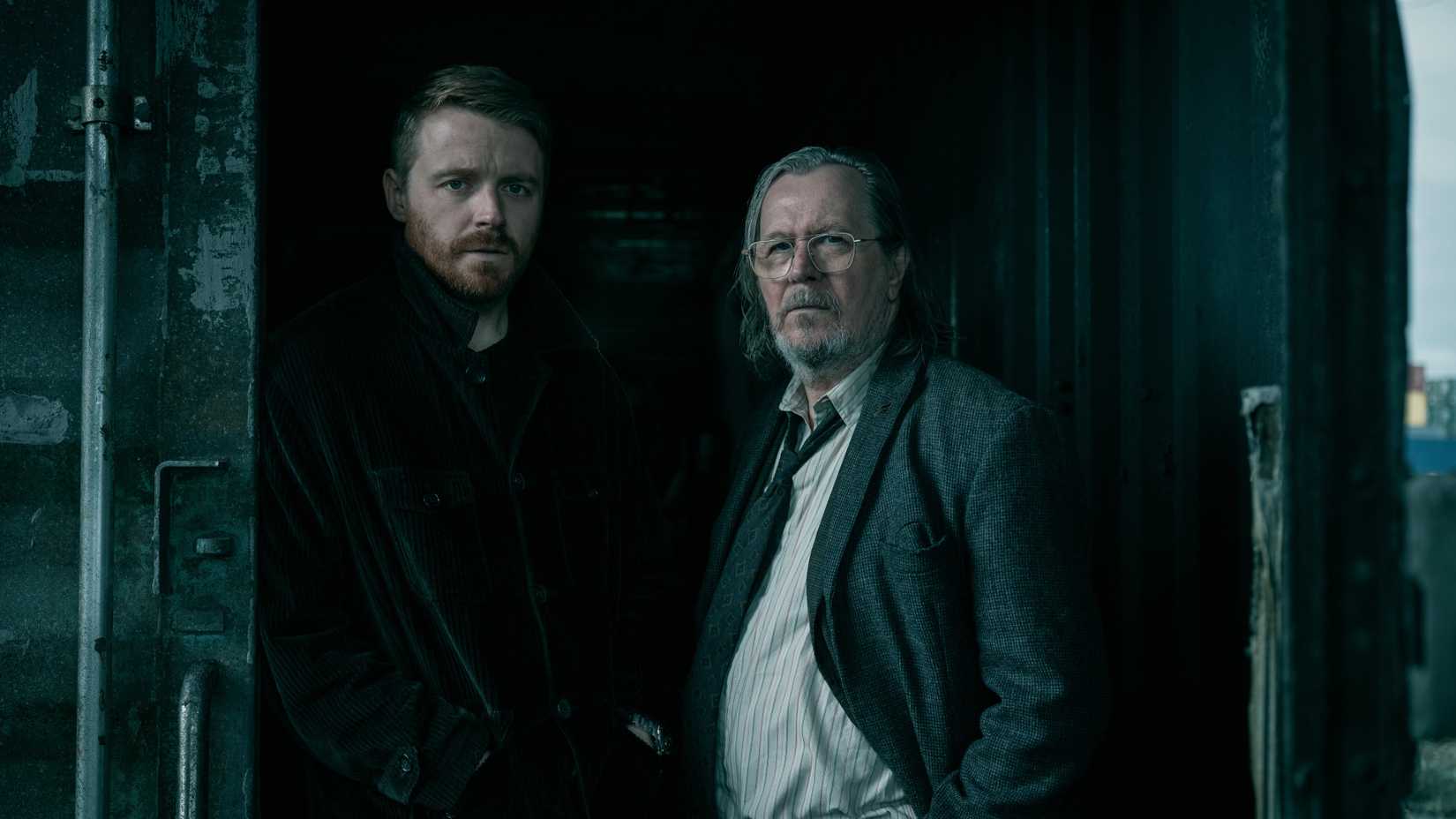 Jack Lowden and Gary Oldman in Slow Horses season 6