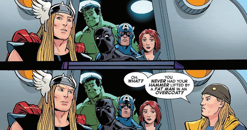 Jays of Future Past #1, the Avengers side-eye Jay