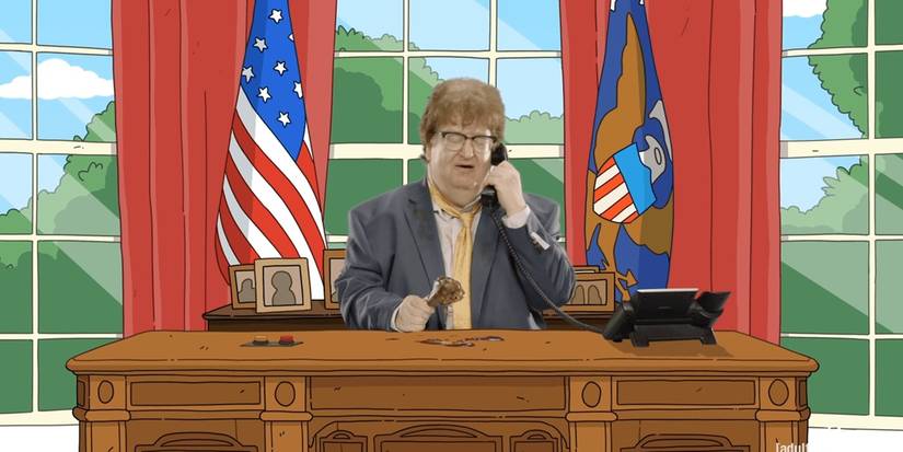 Jimble in the Oval Office in Smiling Friends