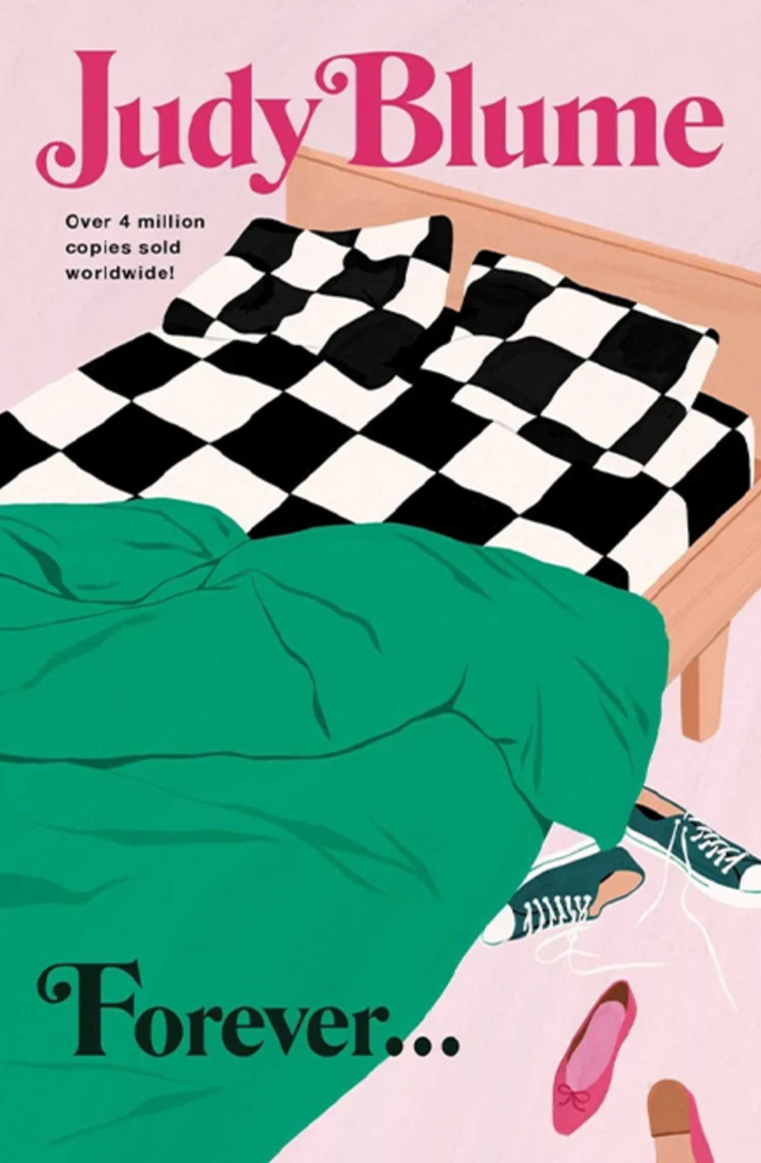 Judy Bloom Forever book cover, an unmade bed