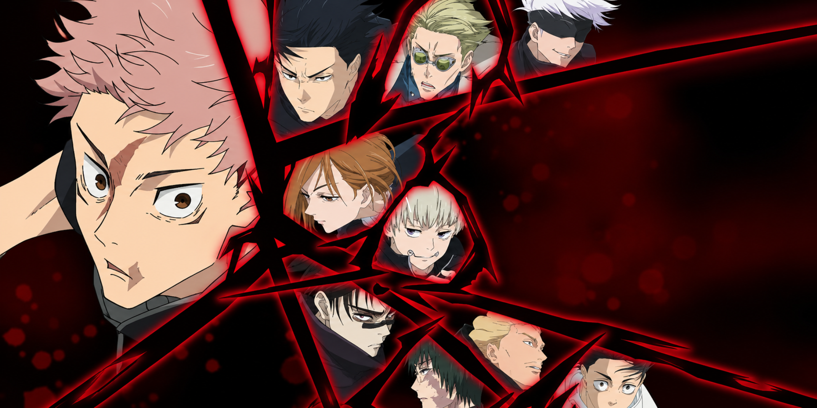 Jujutsu Kaisen Rumble Survivaton Game Poster featuring the main characters