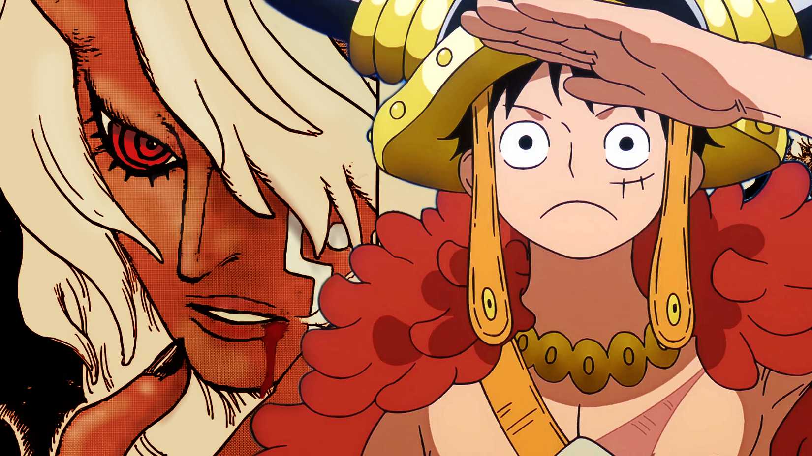 Luffy et Imu de One Piece