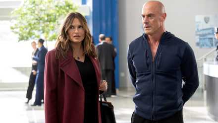 Mariska Hargitay y Christopher Meloni en Ley y orden: crimen organizado