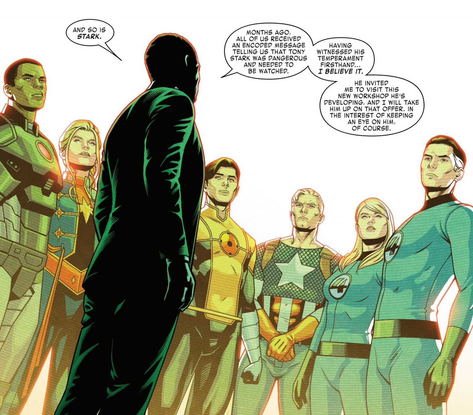 Marvel Heroes vs Iron Man in Iron Man #6