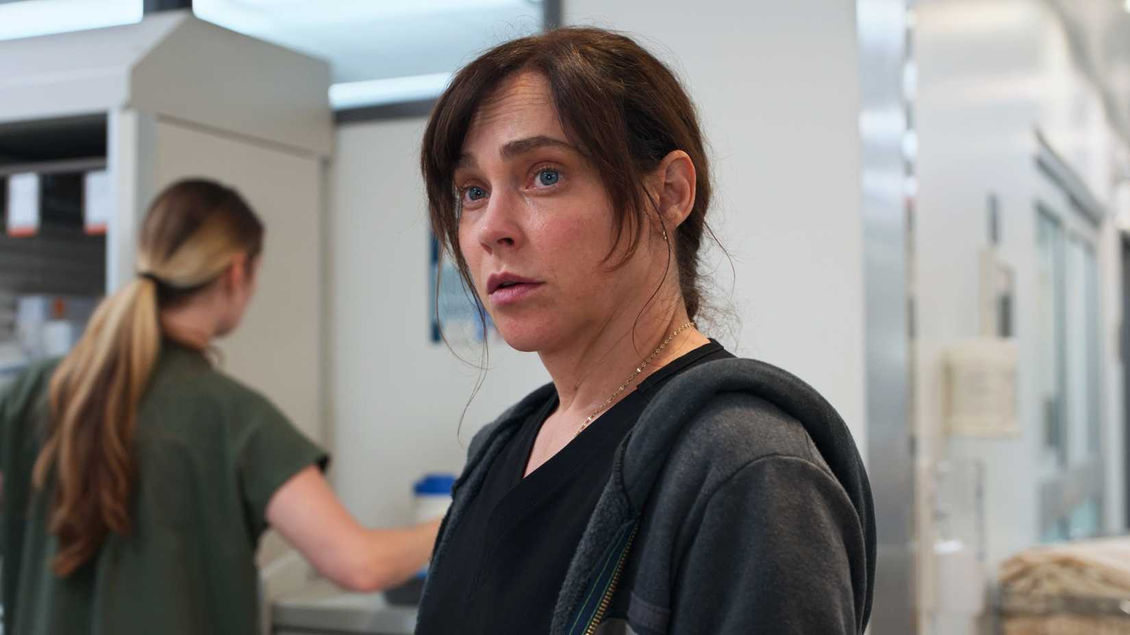 McKay looking at someone in The Pitt season 2, episode 11