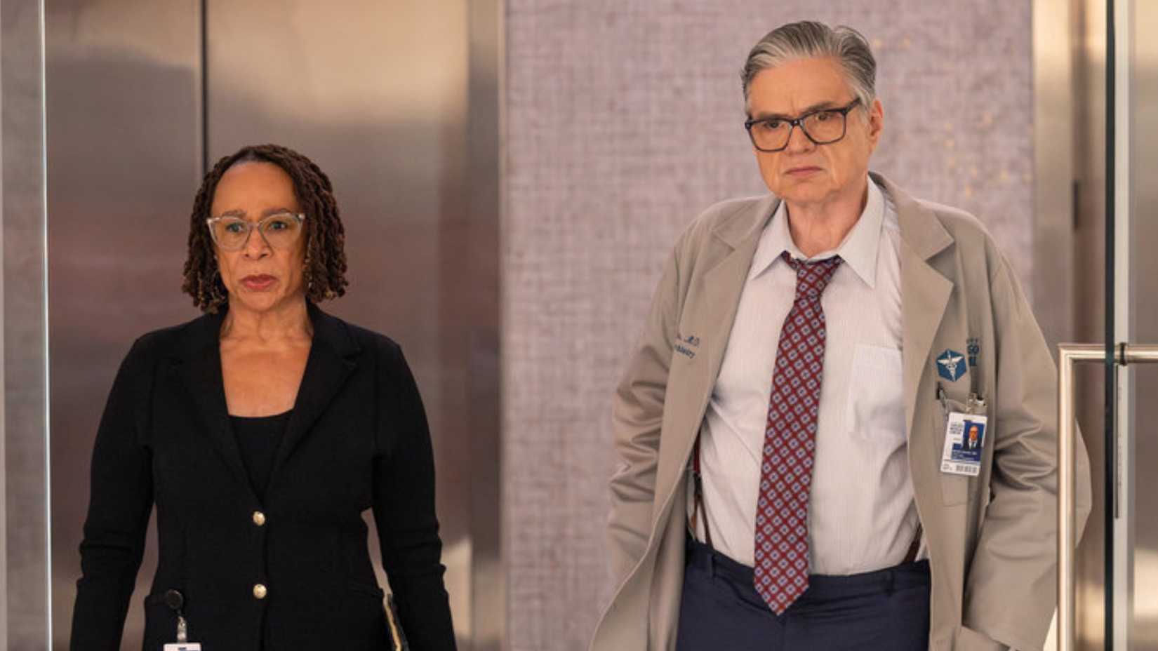 Goodwin and Dr. Charles talking in Chicago Med's season 11 finale