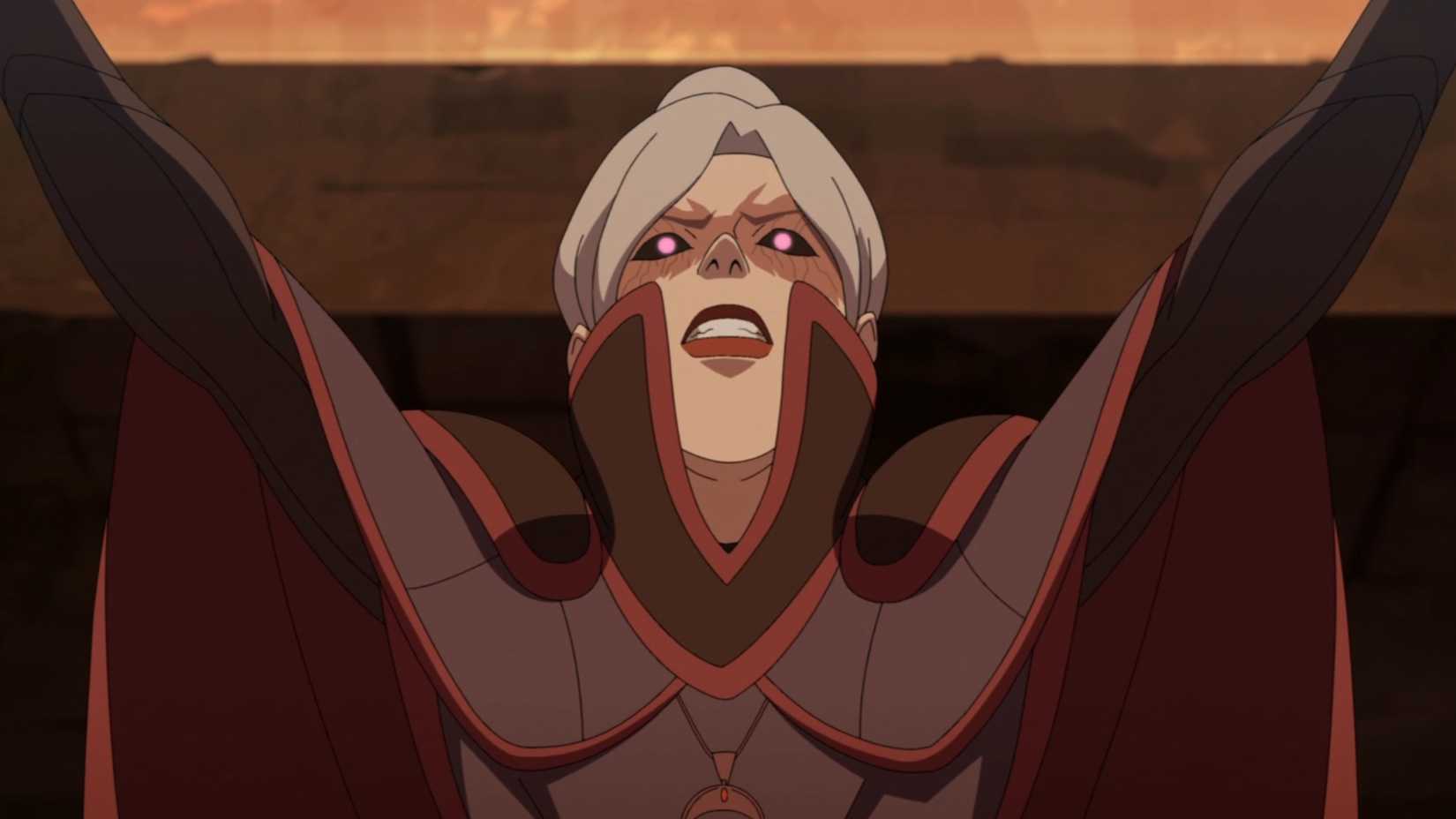 Delilah Briarwood addressing the Children of Truth in The Legend of Vox Machina season 4x09