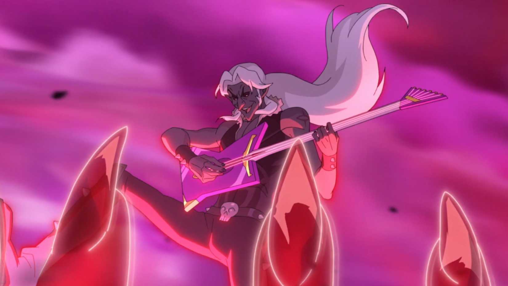 The Dark Bard dueling Scanlan in The Legend of Vox Machina season 4x08