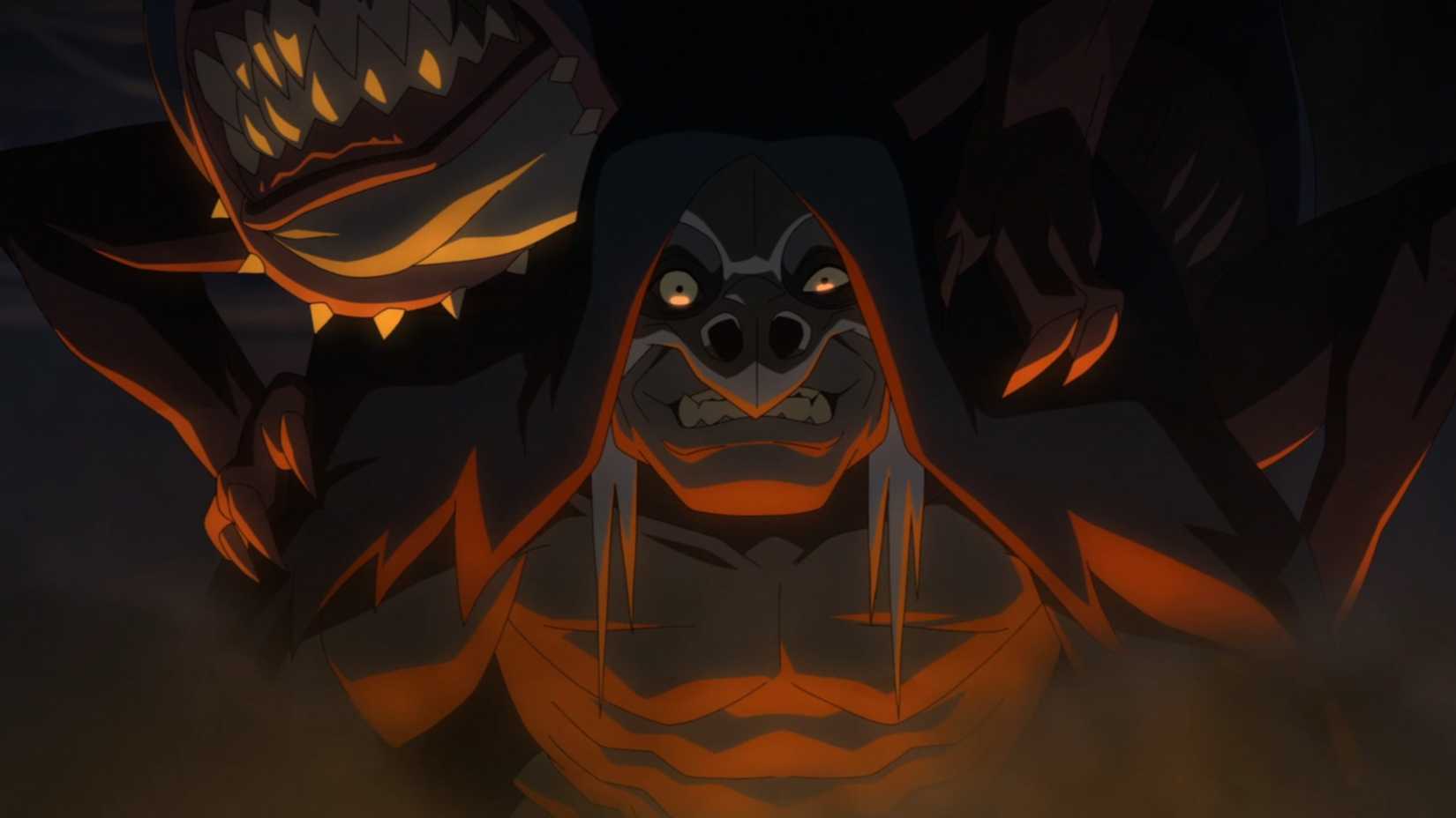 Beastmaster attacking Whitestone in The Legend of Vox Machina season 4x02