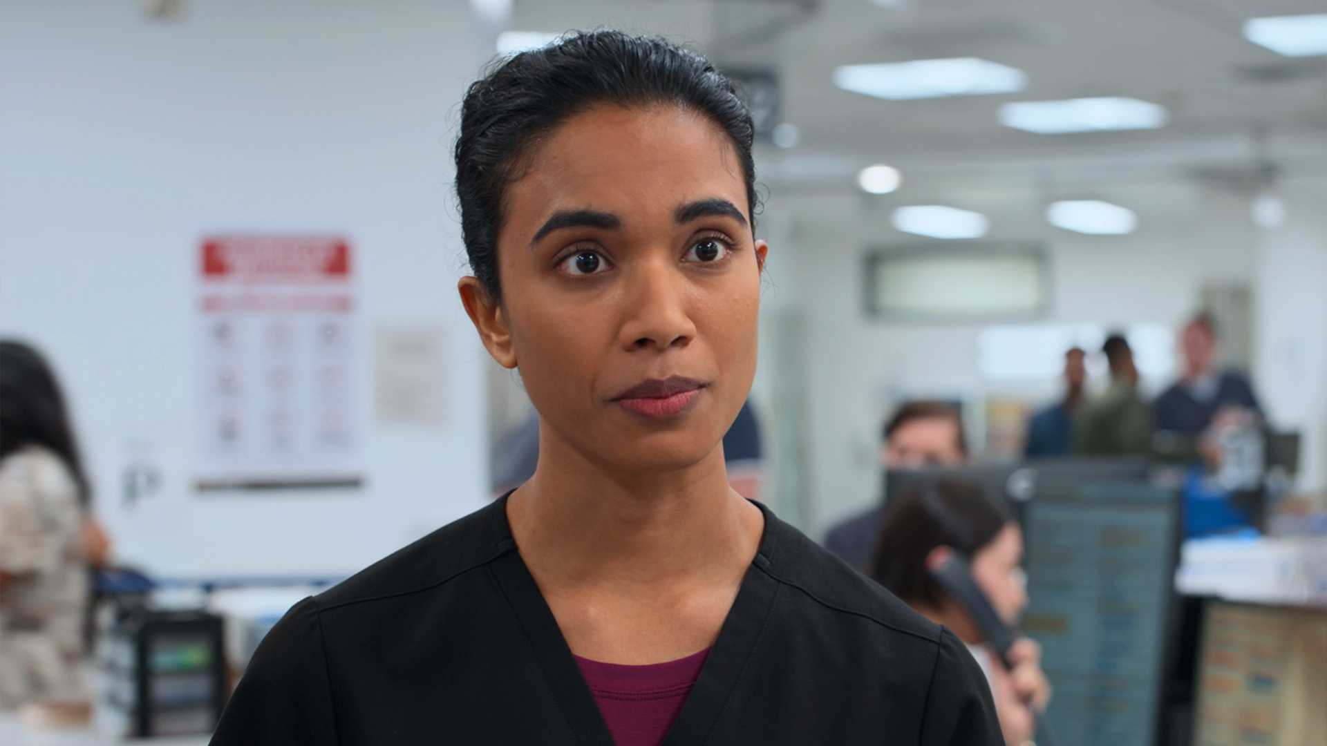Mohan talking to Robby in The Pitt season 2, episode 7