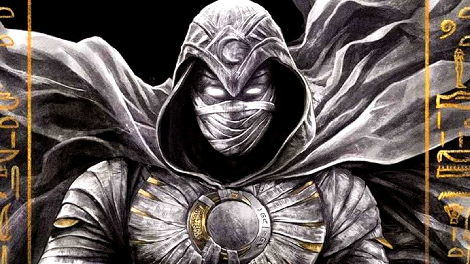 Moon Knight's eyes glows in Marvel Studios' MCU series art
