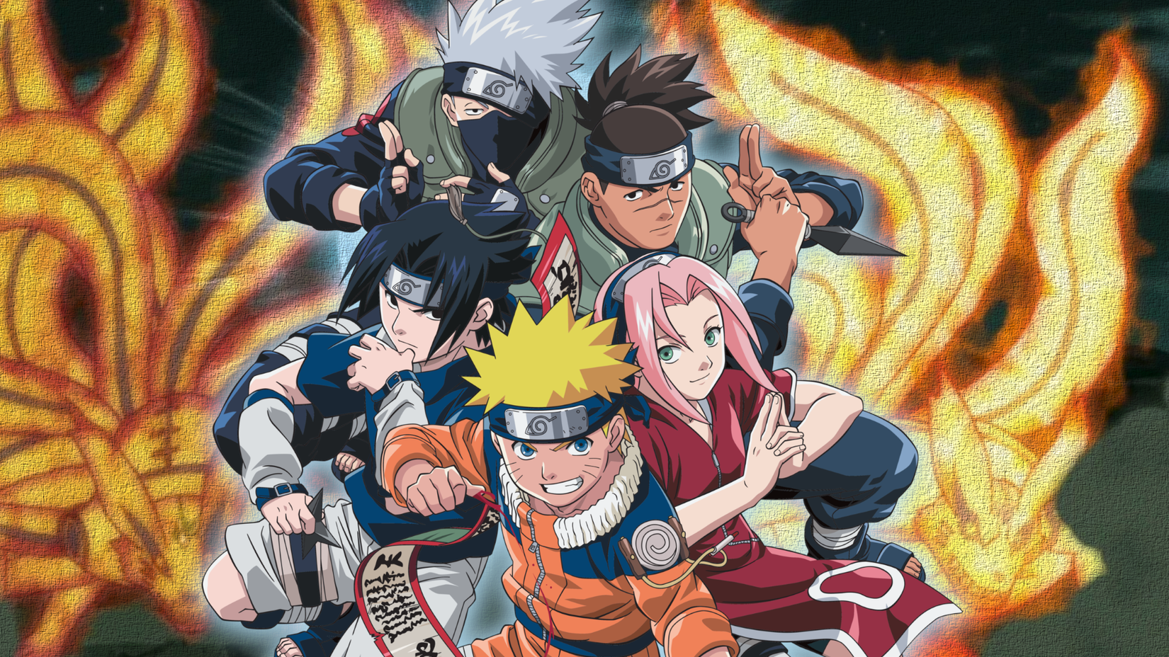 Naruto Team 7 Iruka and Tailed Beasts
