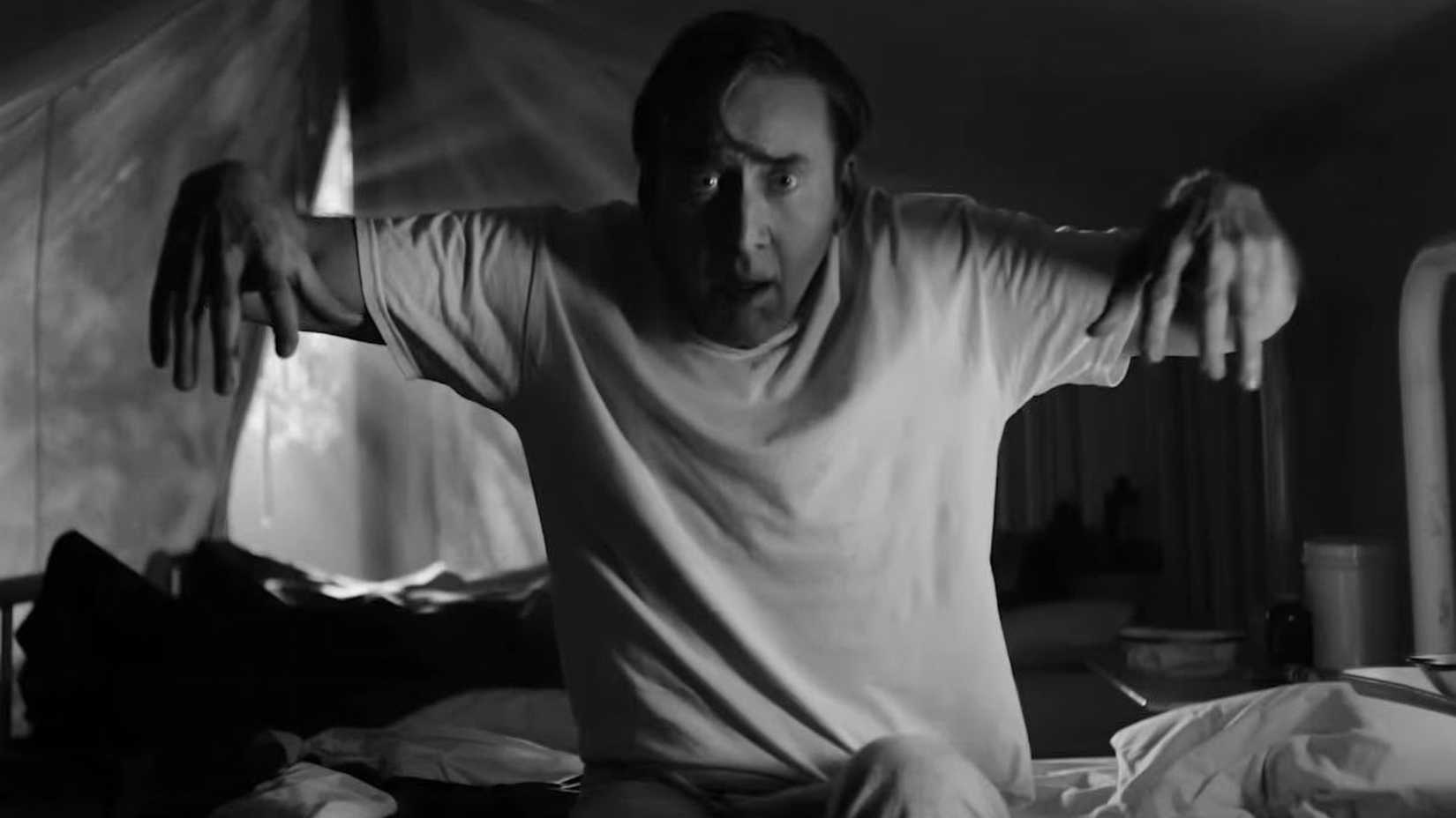 Nicolas Cage Acting Like A Spider in Spider-Noir