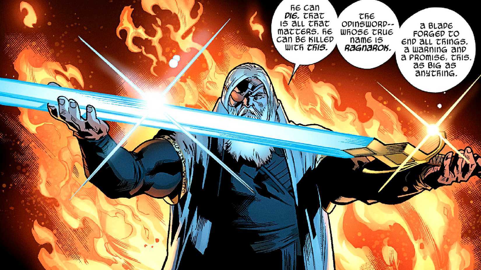 Odin reveals the Odinsword is Ragnarok in Marvel Comics