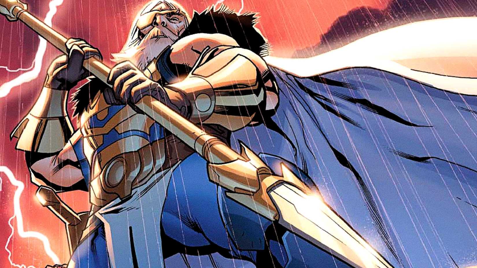 Odin wields Gungnir in Marvel Comics' Fear Itself