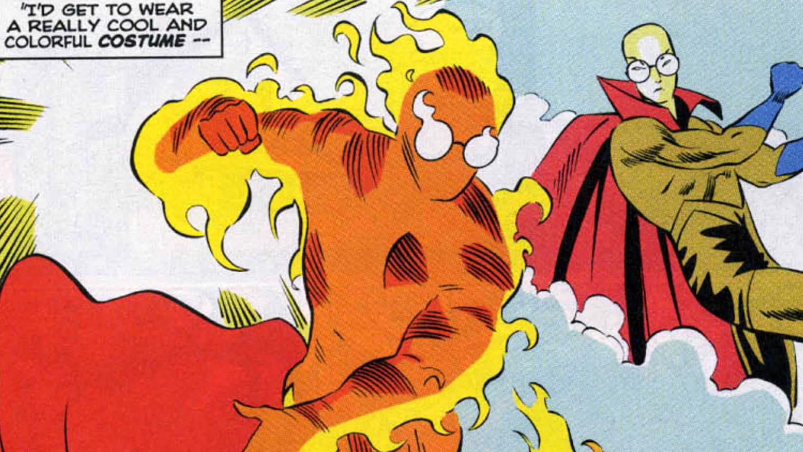 peter parker as the human torch
