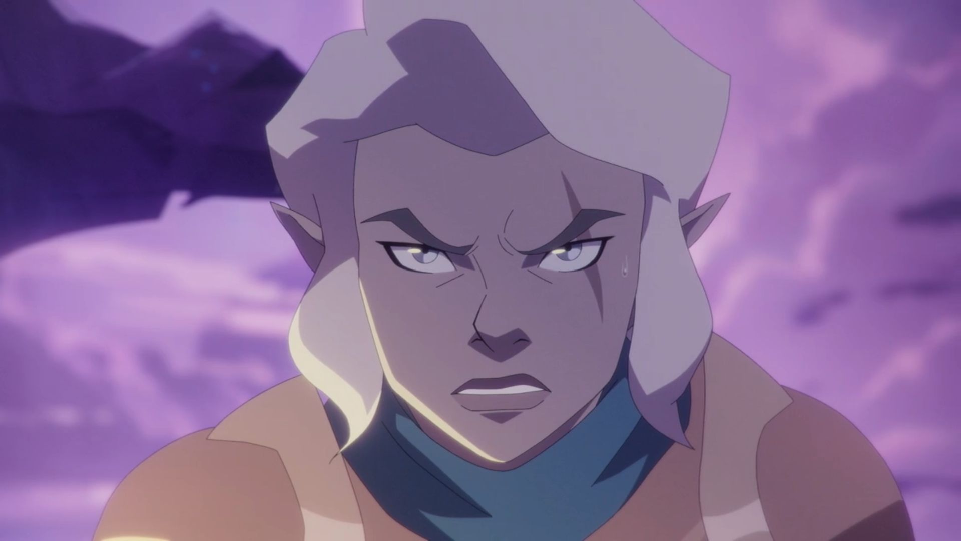 Pike is unhappy in The Legend of Vox Machina.