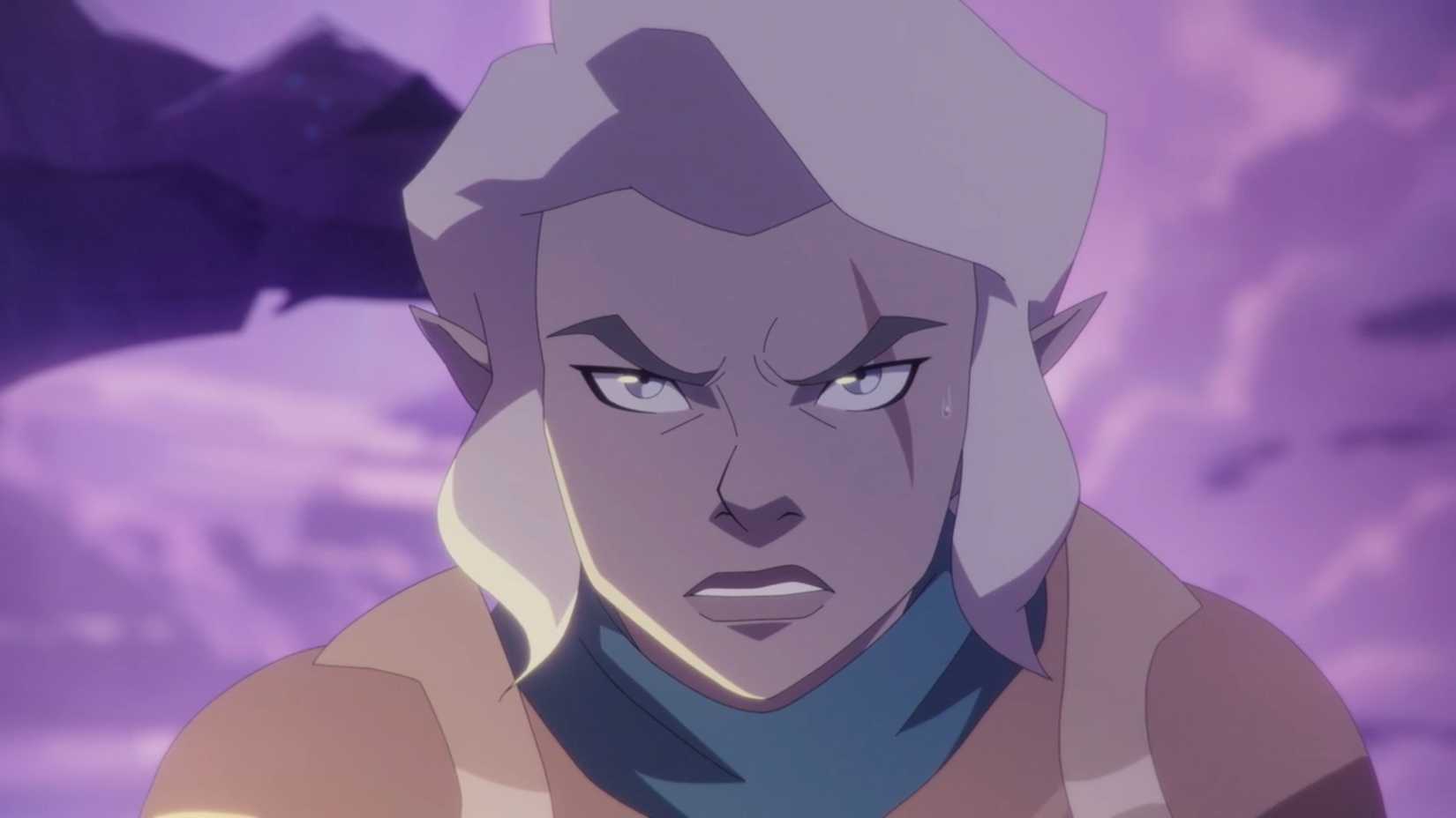 Pike is unhappy in The Legend of Vox Machina.