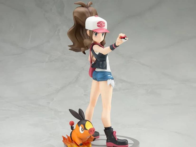 Pokemon Hilda and Tepig figure