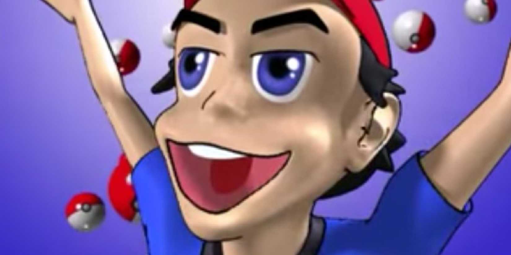 Pokemon play it screenshot of character with their arms out