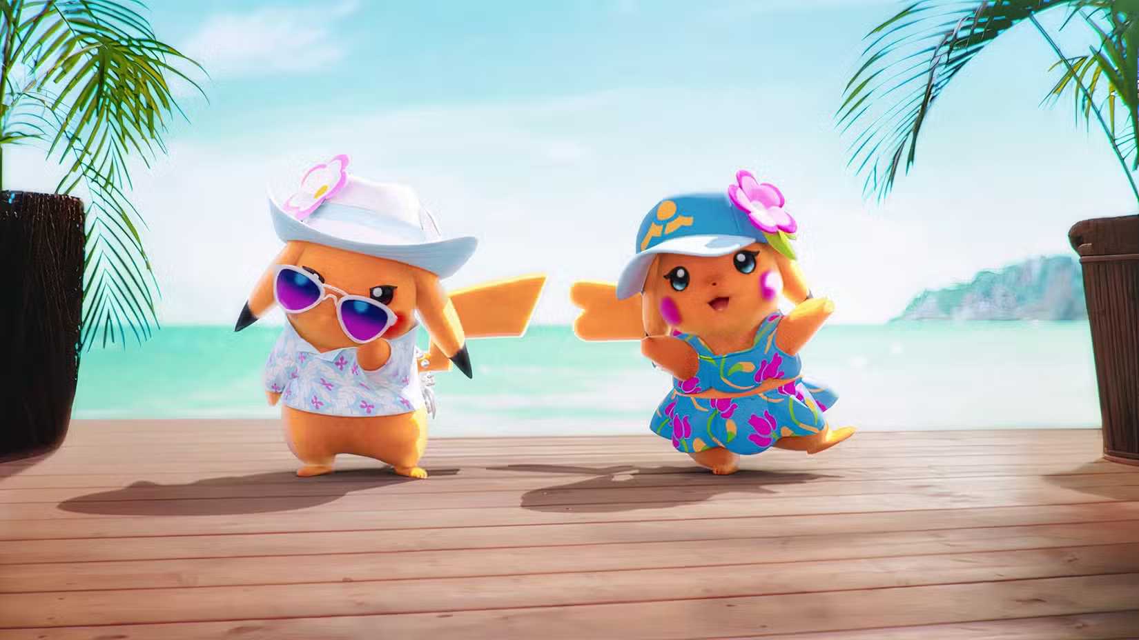 Image shows two Pikachus in Pokemon Winds and Waves