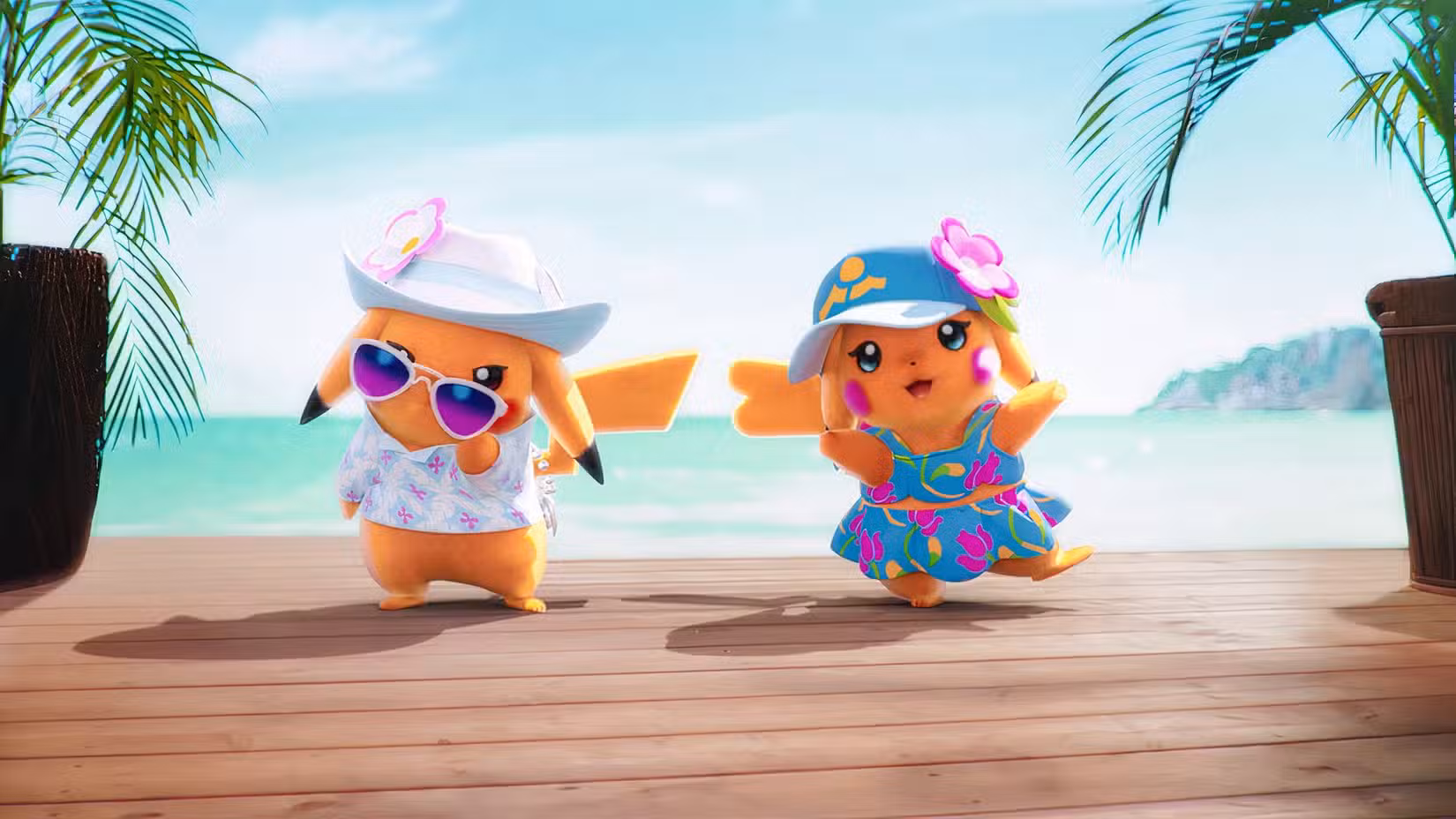 Image shows two Pikachus in Pokemon Winds and Waves