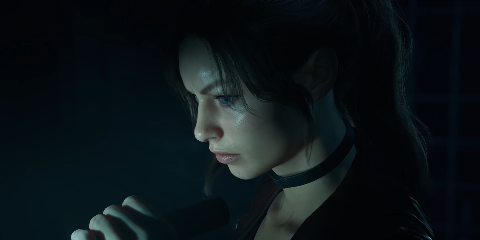 Resident Evil Veronica Remake Claire looking to the side