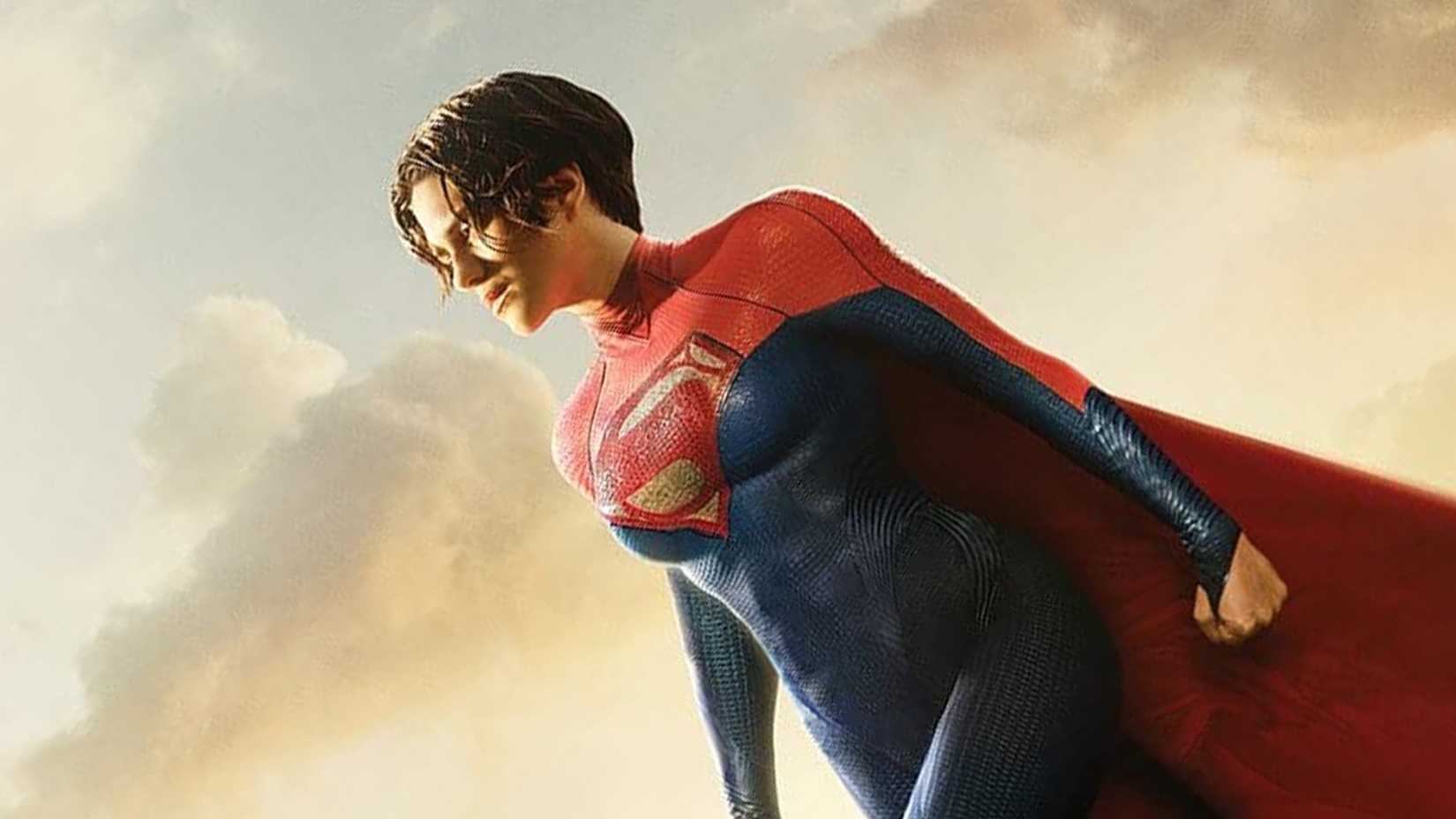 Sasha Calle flies on the poster for The Flash