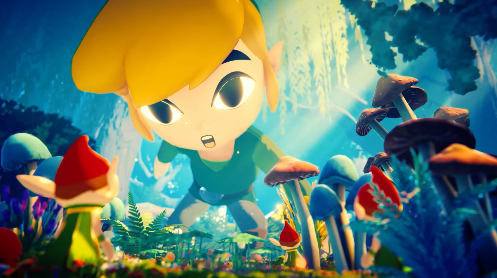 Image shows The Legend of Zelda: Wind Waker in BOTW art style