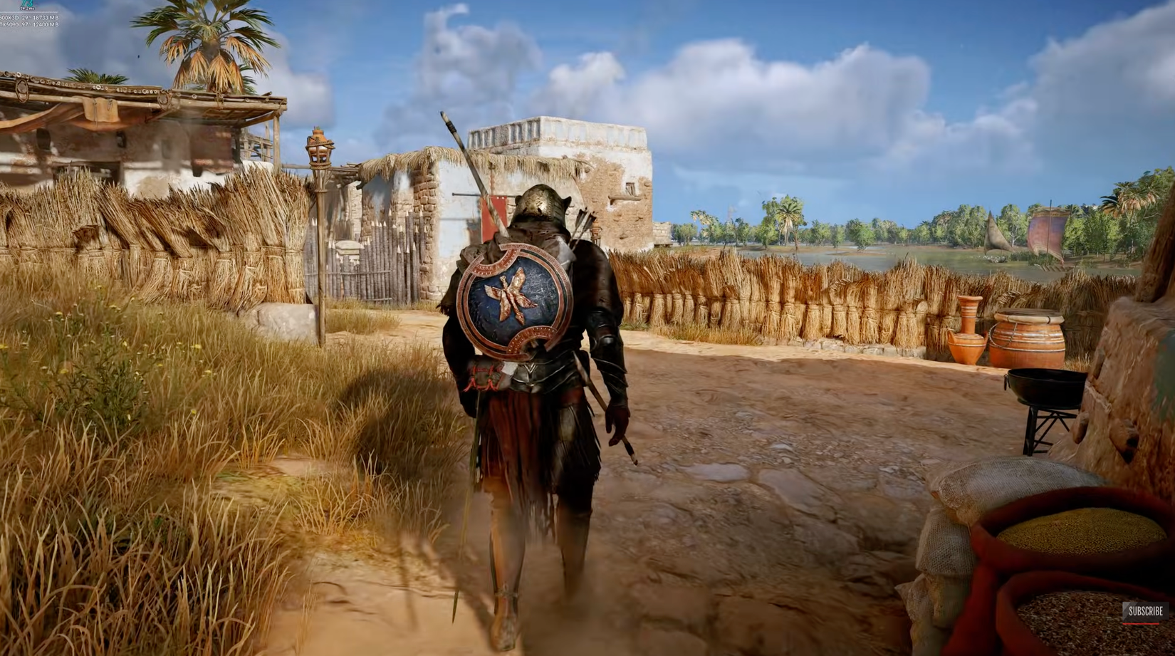 Image shows unofficial 8K remaster of Assassin's Creed Origins