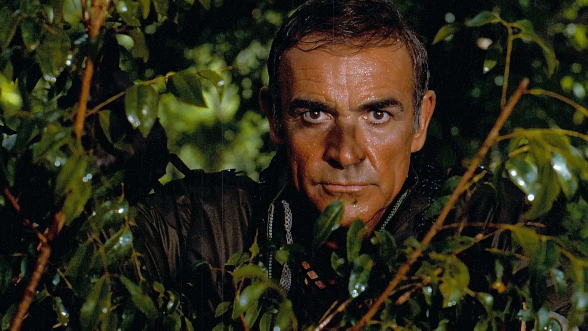 sean connery's james bond in the forest