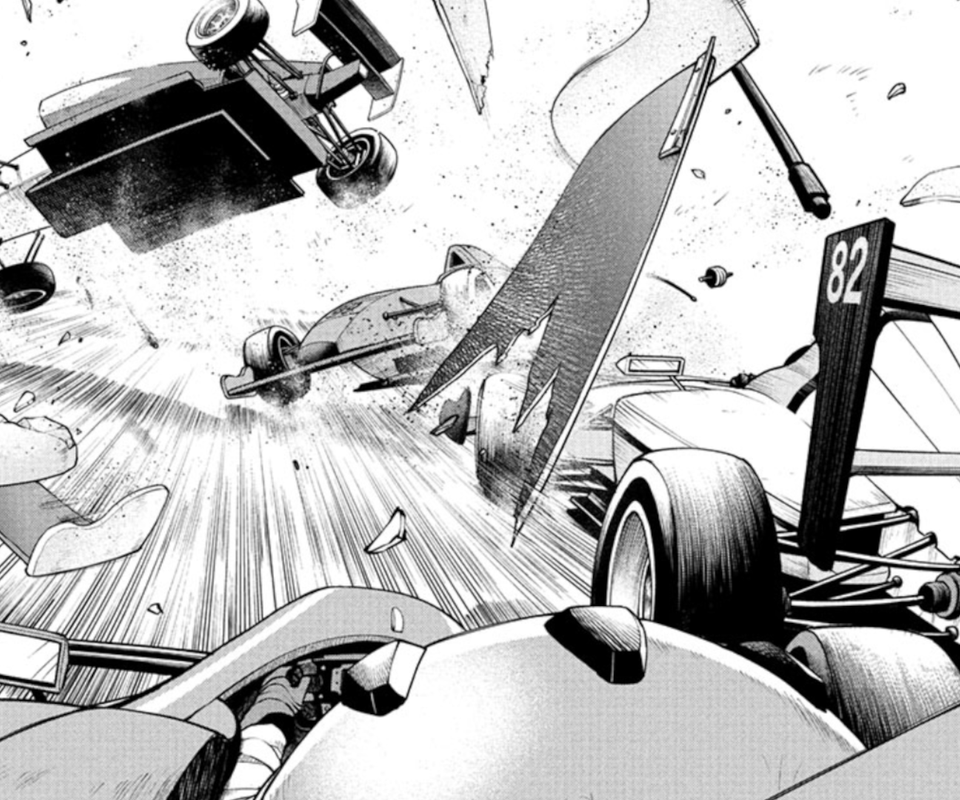 Hal Formula manga sees a car crash