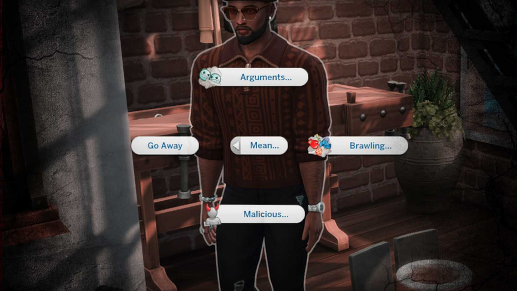 Sims 4 Brawling option