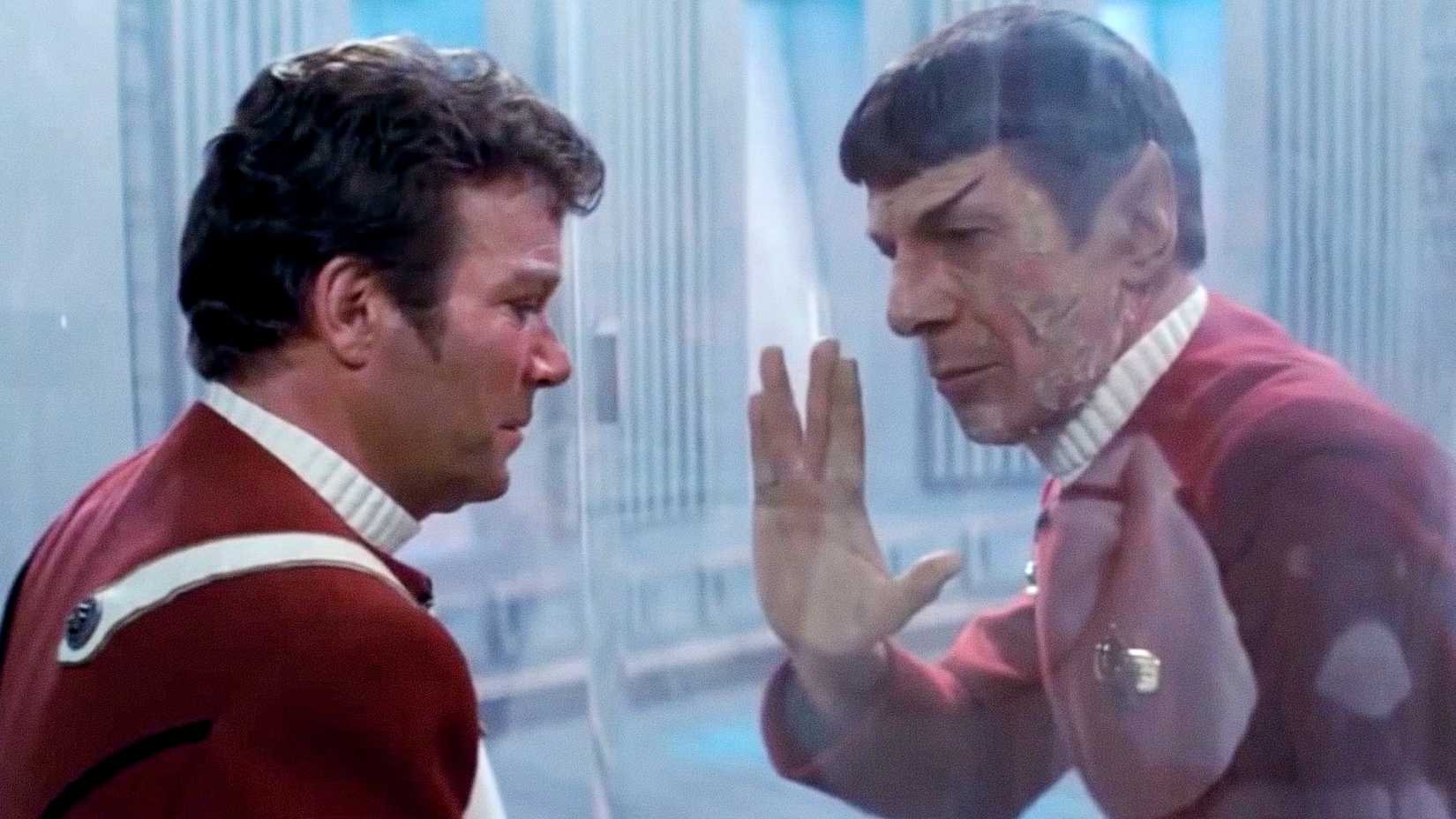 Spock says goodbye to Kirk in Star Trek II The Wrath of Khan