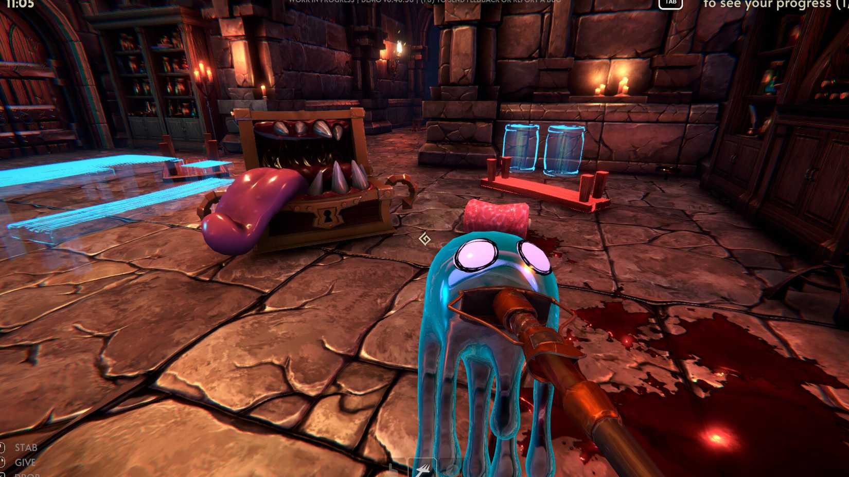 Image shows gameplay from Goblin Cleanup