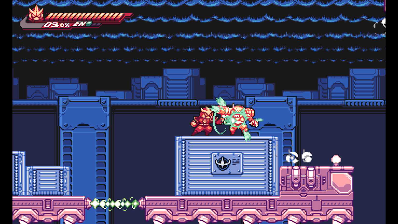 Image shows gameplay from Gravity Circuit