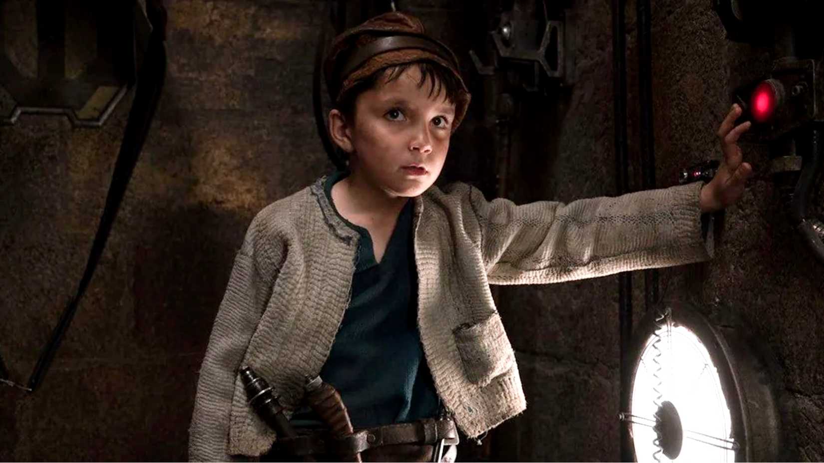 Star Wars The Last Jedi's Broom Boy looks up
