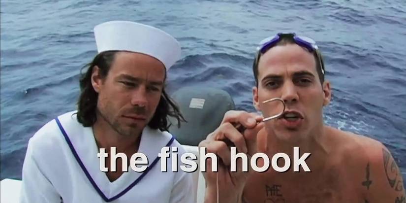 Steve-O and Chris Pontius at sea in Jackass Number Two