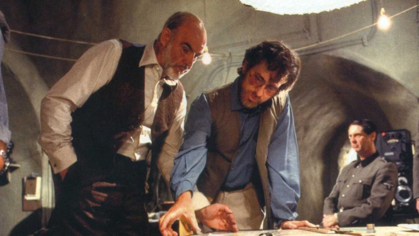 Steven Spielberg directs Sean Connery