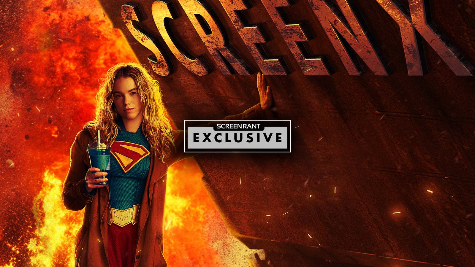 Supergirl (2026) SCREENX Poster Art ScreenRant Exclusive FEATURED IMAGE