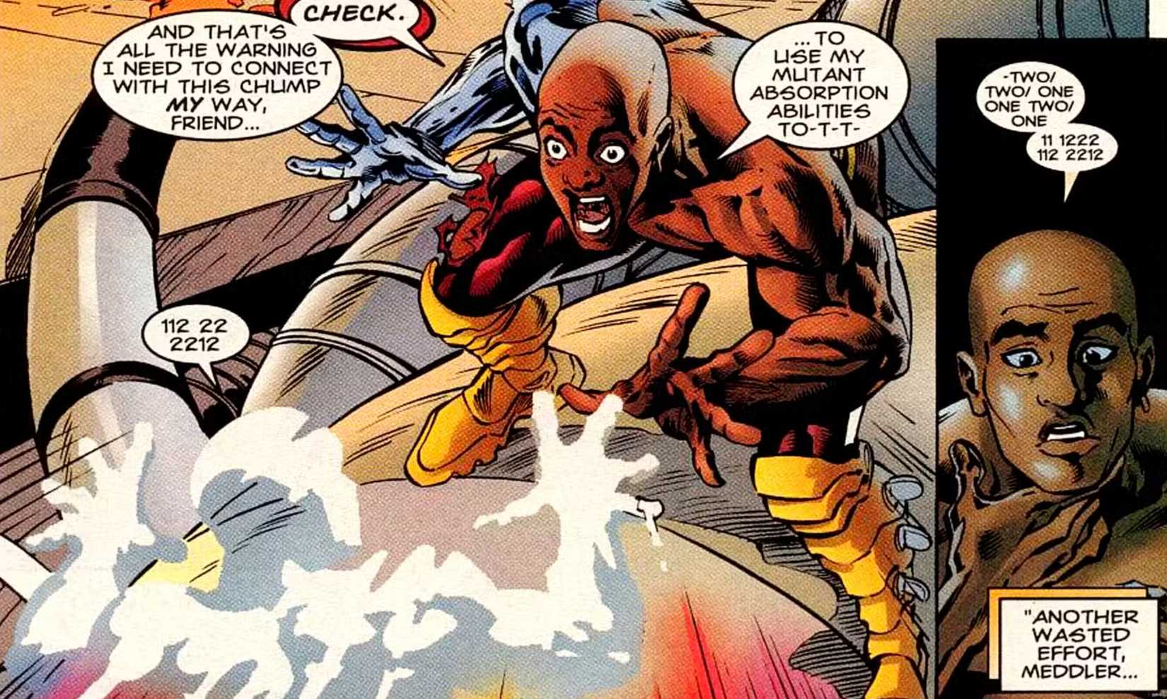 synch vs integer in x-men comics