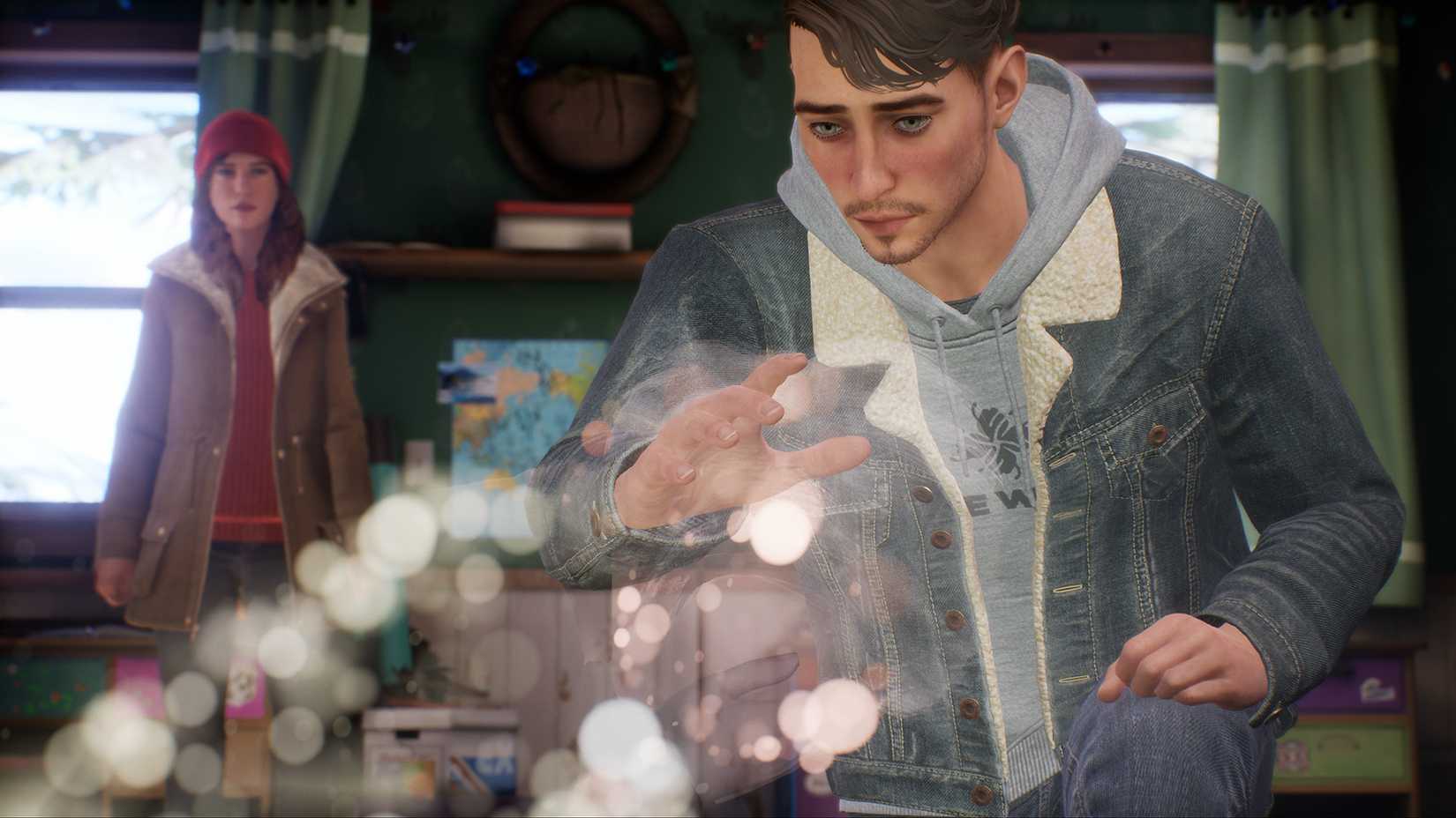Tyler and Alyson Ronan using magical powers in Tell Me Why.